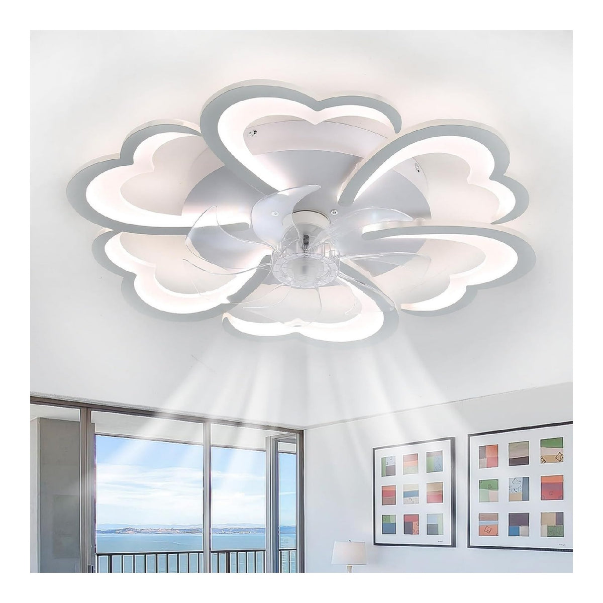 Solution lumineuse Noir et Blanc au dessin sobre en format lustre 3000 K SP-2288