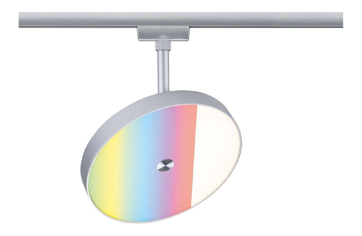 Solution lumineuse Blanc et Transparent au dessin sobre en format rail de spots 5W