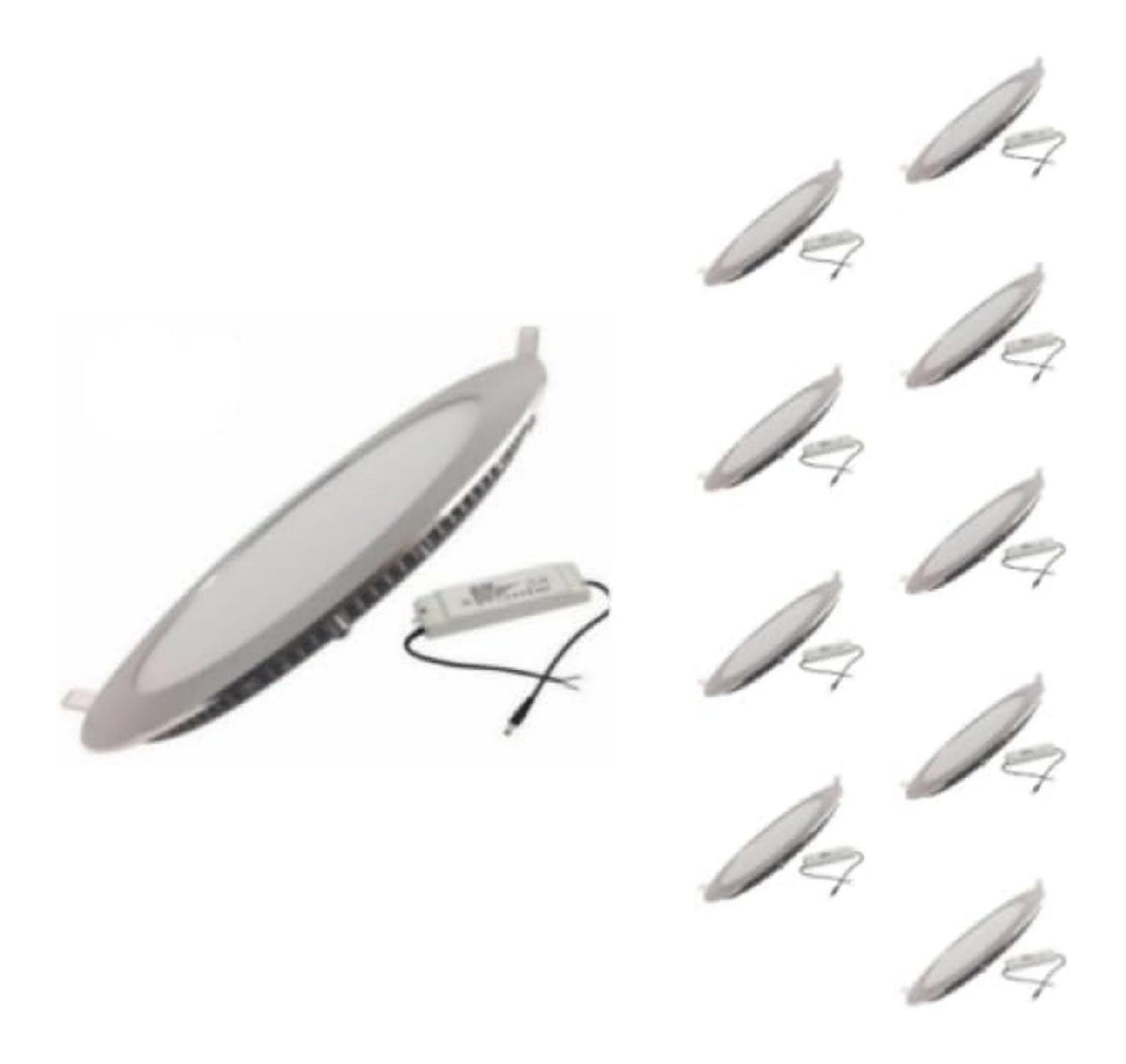 Luminaire Blanc et Vert a silhouette graphique de type spot de plafond 18W 4000K