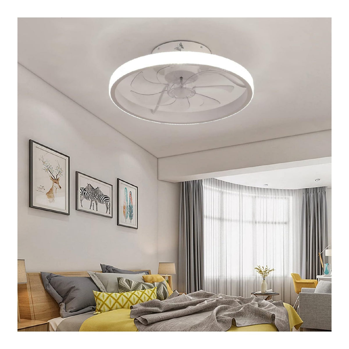 Eclairage Noir et Blanc contemporain en version plafonnier 60 W 3000K