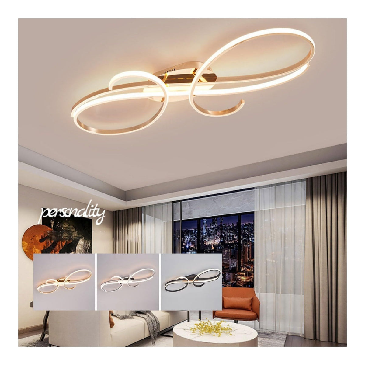 Eclairage Noir et Blanc contemporain en version suspension 50 W 3000K