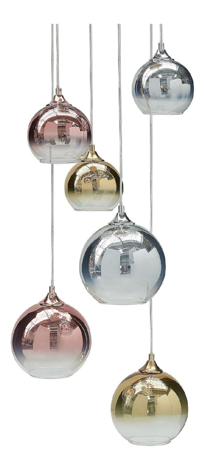Suspension decoratif Ambre et Beige avec diffusion lumineuse harmonieuse