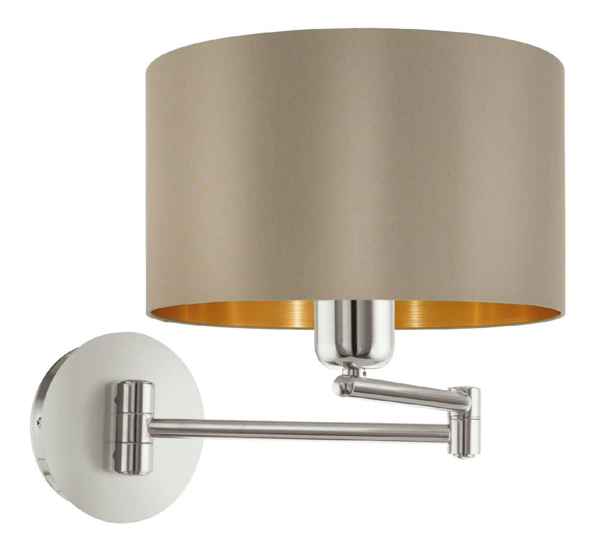 Applique murale decoratif Dore et Ambre avec diffusion lumineuse harmonieuse E27