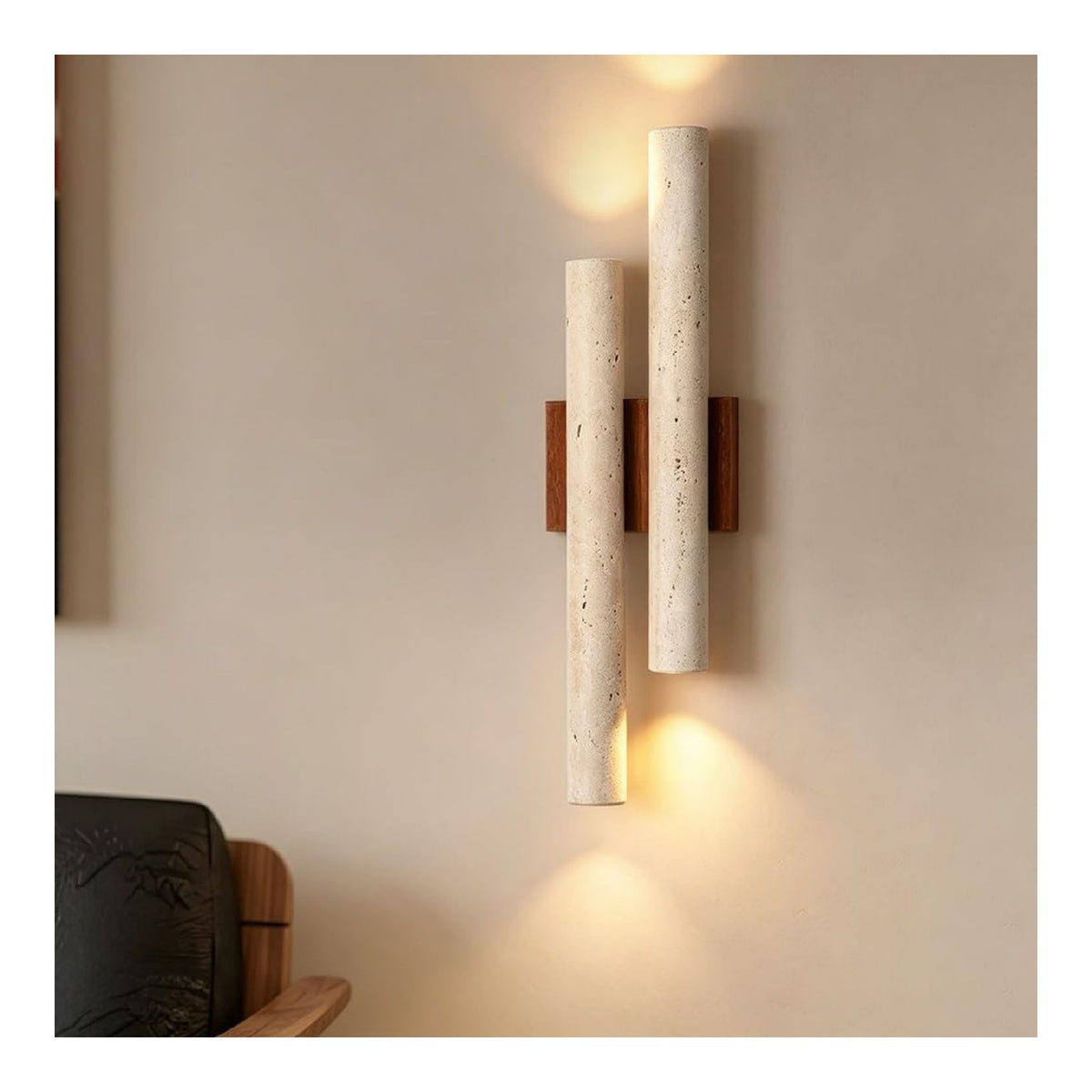 Applique murale decoratif Ambre et Vert avec diffusion lumineuse harmonieuse 1W