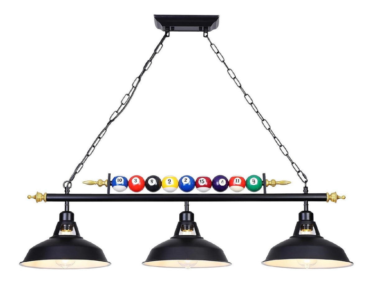 Suspension Noir et Rouge aux lignes epurees avec eclairage confortable E27