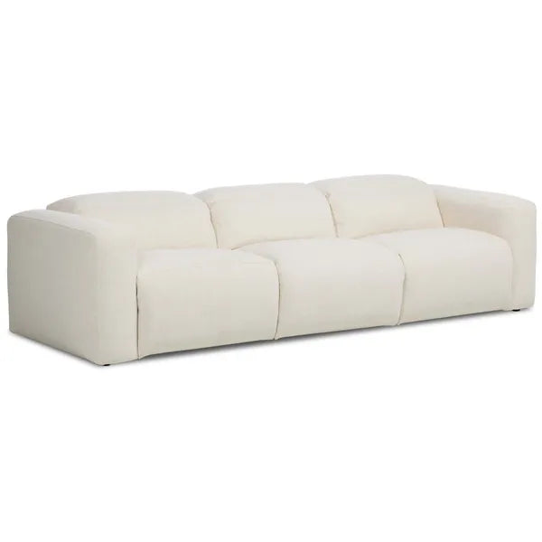 Sofa Seccional Reclinable Electrico Radley de 3 Piezas, Nomad Snow