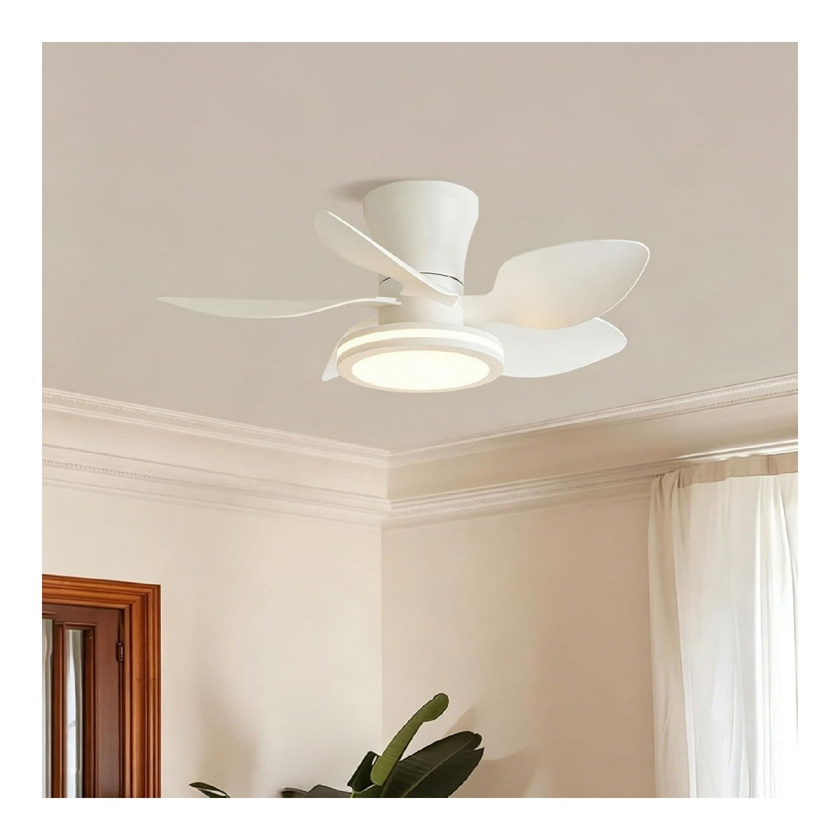 Luminaire Blanc et Ambre a presence elegante et lumiere agreable 5V-6473