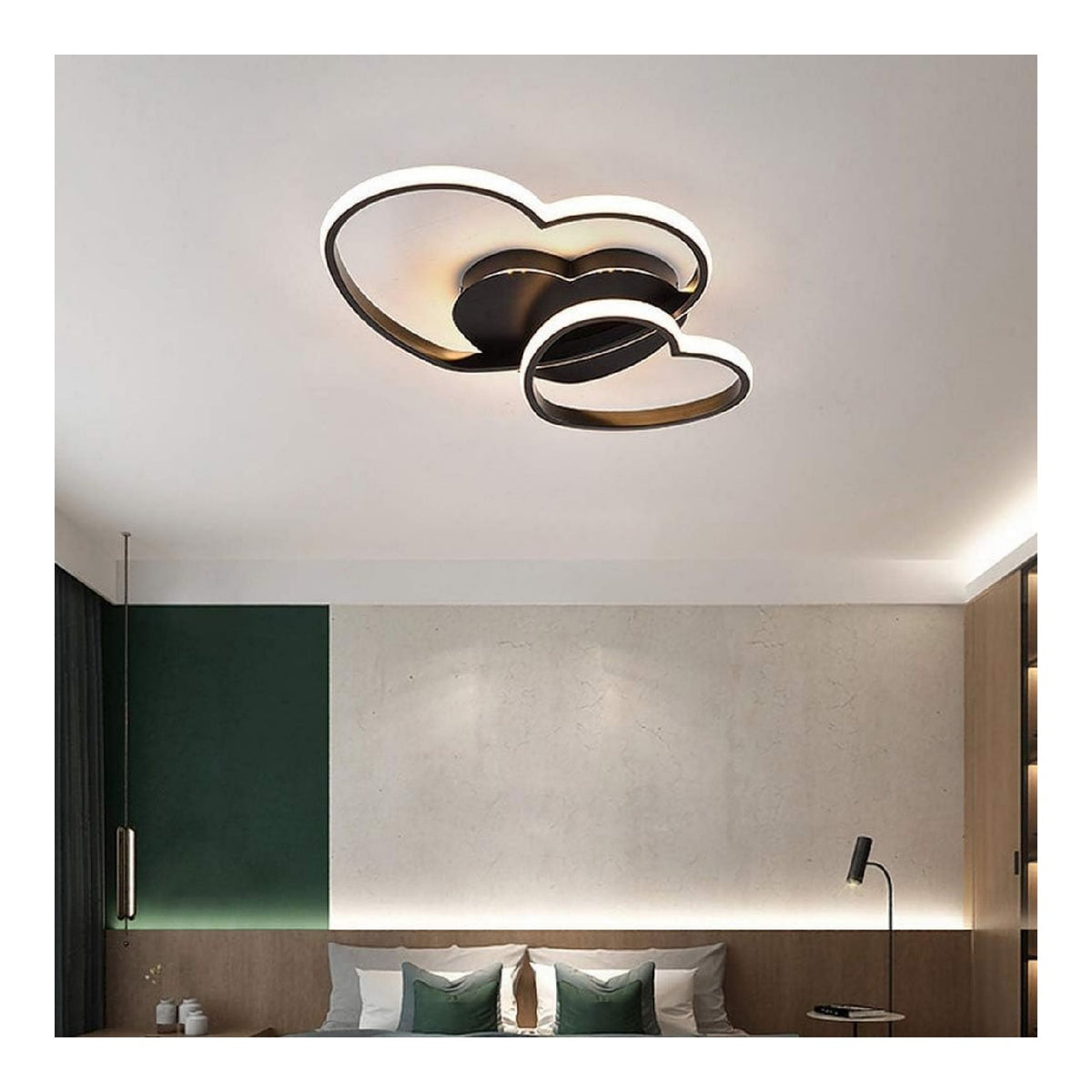 Suspension Noir et Blanc au style moderne avec conception fonctionnelle 42W 6500 K