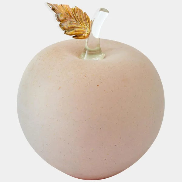 Manzana Decorativa de Vidrio, Iris Esmerilado