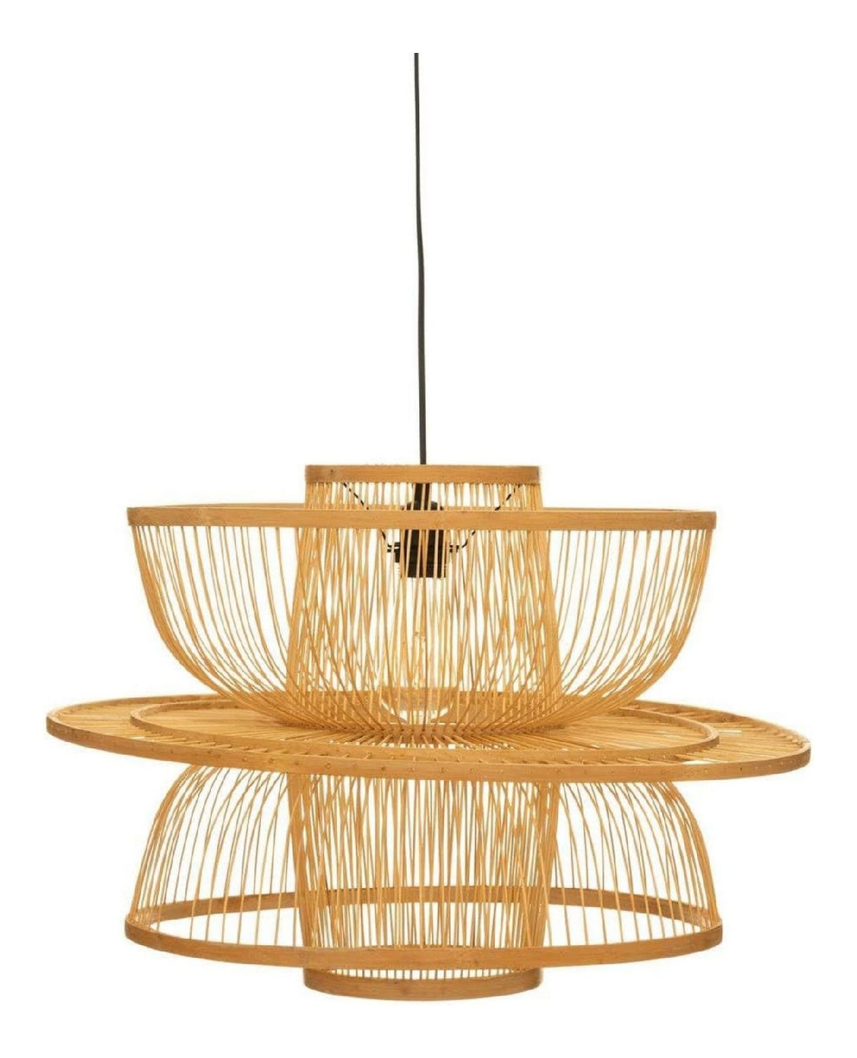Luminaire Noir a silhouette graphique de type suspension PK-4760