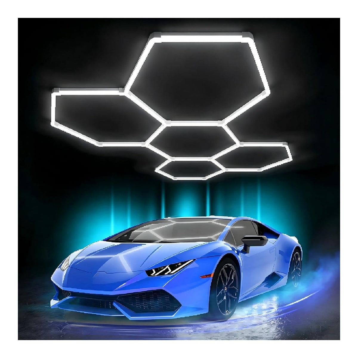 Plafonnier Transparent aux lignes epurees avec eclairage confortable 8W IP44 6500K