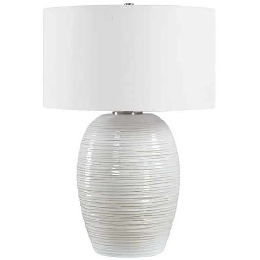 Alkman Table Lamp, White