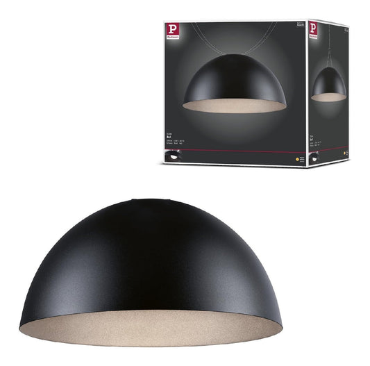 Suspension Noir et Blanc aux lignes epurees avec eclairage confortable 12W 3000 K