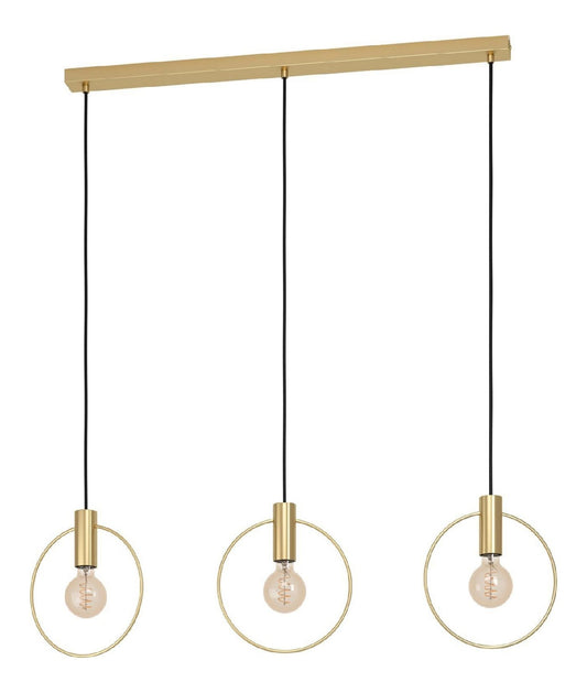 Suspension Noir et Ambre au style moderne avec conception fonctionnelle E27