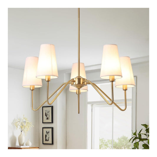 Suspension Blanc et Ambre a presence elegante et lumiere agreable 200W E14