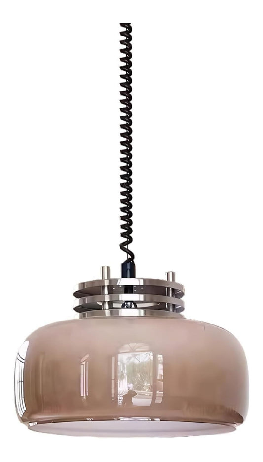 Eclairage Ambre contemporain en version suspension 60W E27
