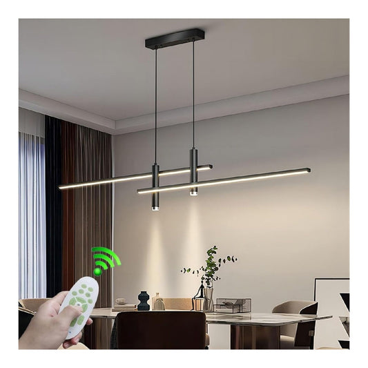 Solution lumineuse Noir et Blanc au dessin sobre en format suspension 60W