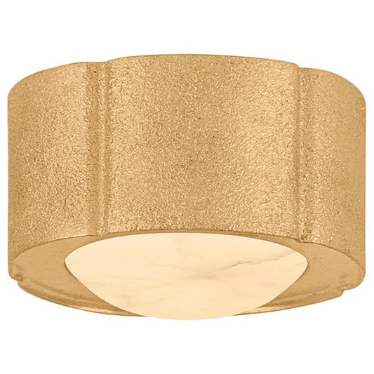 Teka Flush Mount, Vintage Gold Leaf