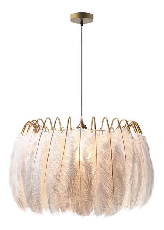 Luminaire Ambre a silhouette graphique de type suspension E27 ND-9526