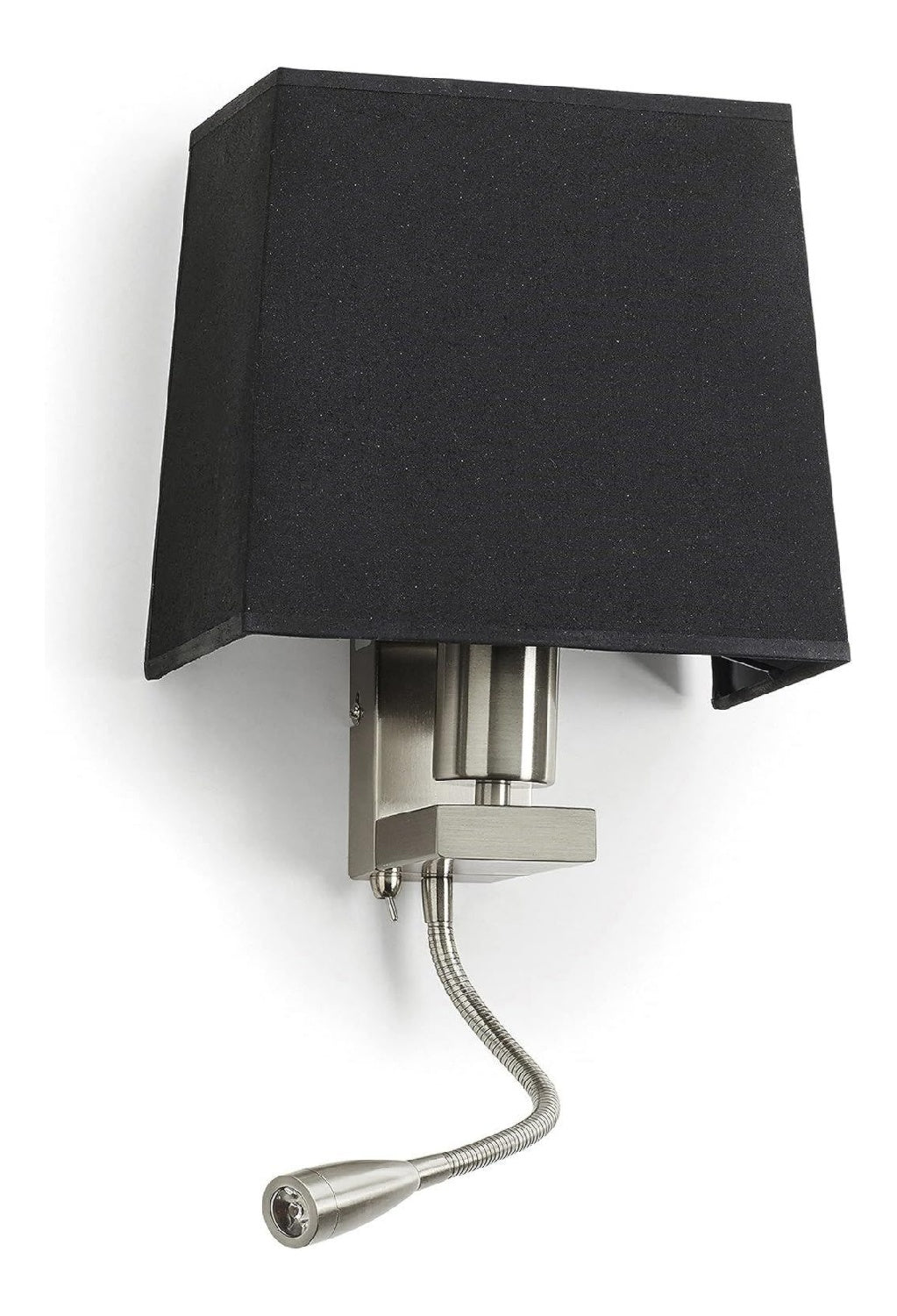 Solution lumineuse Noir et Rouge au dessin sobre en format applique murale 60W IP20 3000K