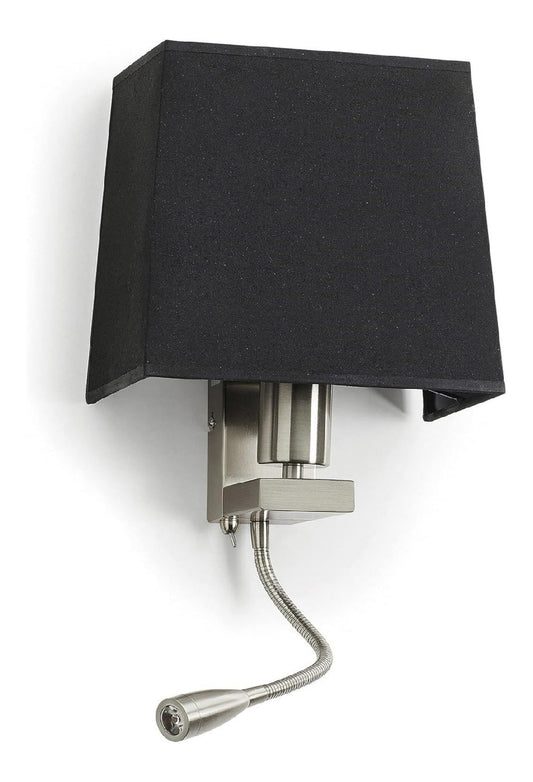 Solution lumineuse Noir et Rouge au dessin sobre en format applique murale 60W IP20 3000K