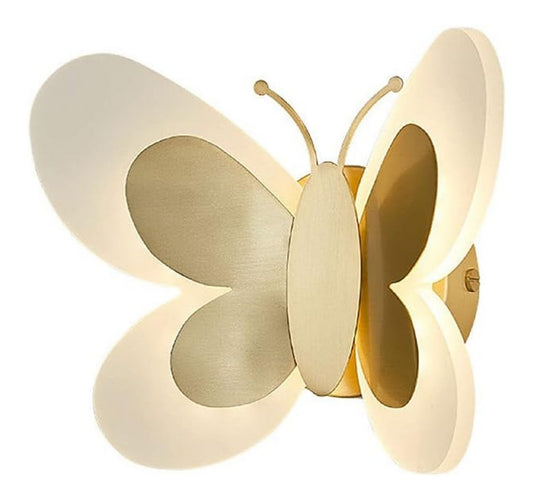 Solution lumineuse Blanc et Dore au dessin sobre en format applique murale M1-3800