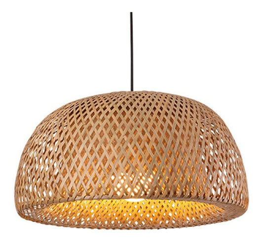 Lustre Ambre et Beige aux lignes epurees avec eclairage confortable 60 W E27