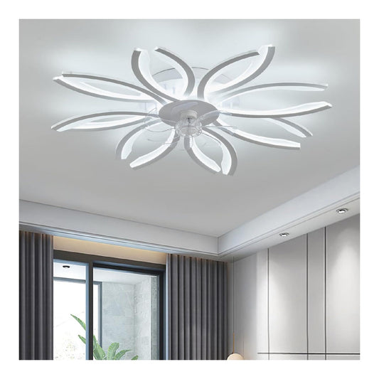 Lustre decoratif Blanc et Ambre avec diffusion lumineuse harmonieuse 3000K F9-2291