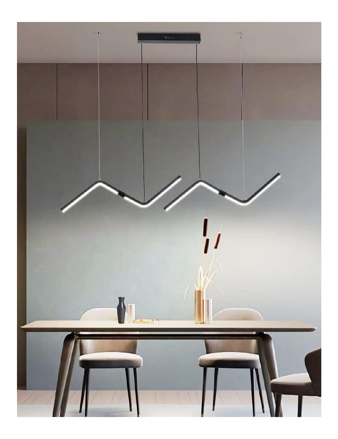 Suspension Noir et Blanc au style moderne avec conception fonctionnelle 21W 3000K