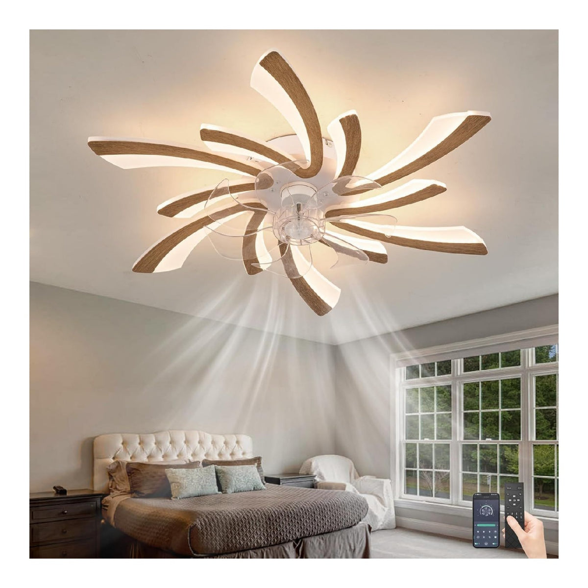 Luminaire Blanc et Ambre au style moderne avec conception fonctionnelle