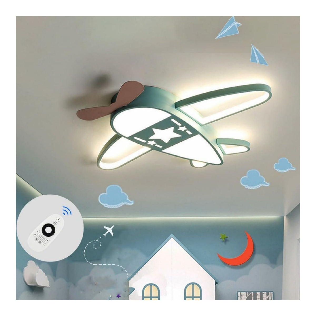 Plafonnier decoratif Dore et Ambre avec diffusion lumineuse harmonieuse 40W 3000K