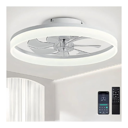 Luminaire Blanc et Dore au style moderne avec conception fonctionnelle 3000K