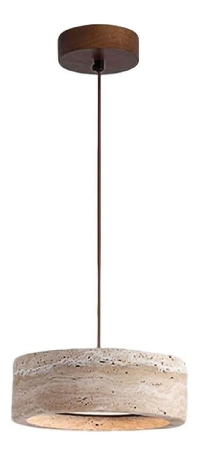 Suspension Ambre et Vert aux lignes epurees avec eclairage confortable