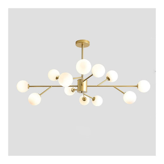 Lustre Noir et Blanc a presence elegante et lumiere agreable QY-2841