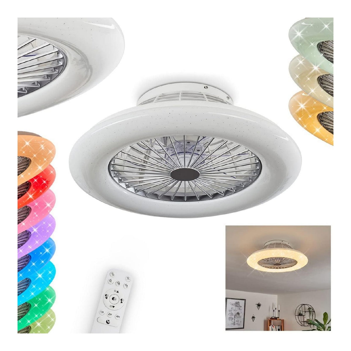 Luminaire Blanc et Ambre a silhouette graphique de type luminaire IP20