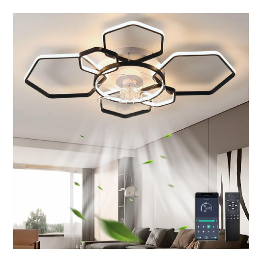 Lustre Noir et Blanc au style moderne avec conception fonctionnelle 6000K