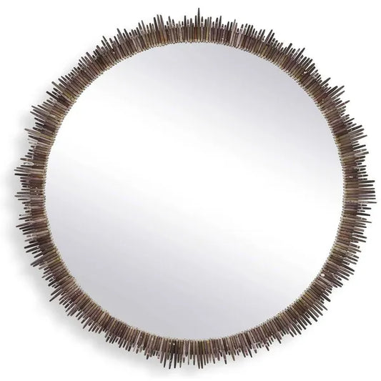 Tiger Sea Urchin Round Mirror, Multi