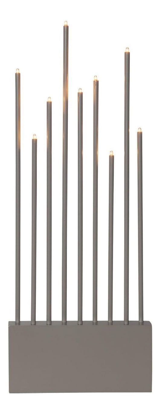 Luminaire Gris aux lignes epurees avec eclairage confortable 6W