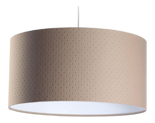 Luminaire Blanc et Beige a silhouette graphique de type suspension 60 W IP20