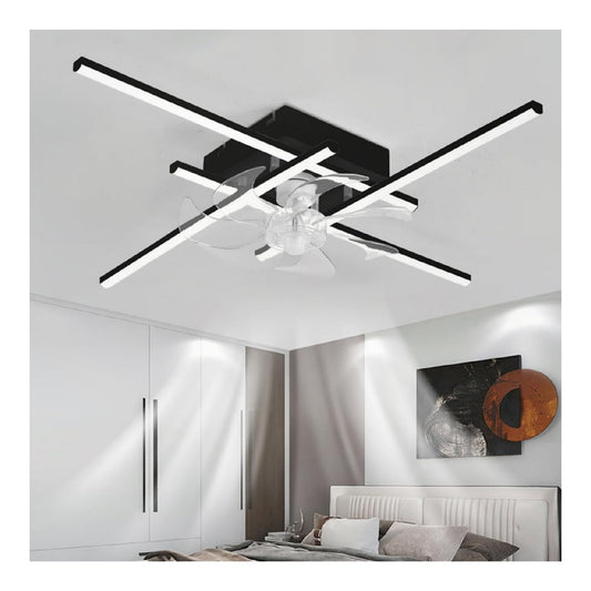 Solution lumineuse Noir et Blanc au dessin sobre en format lustre