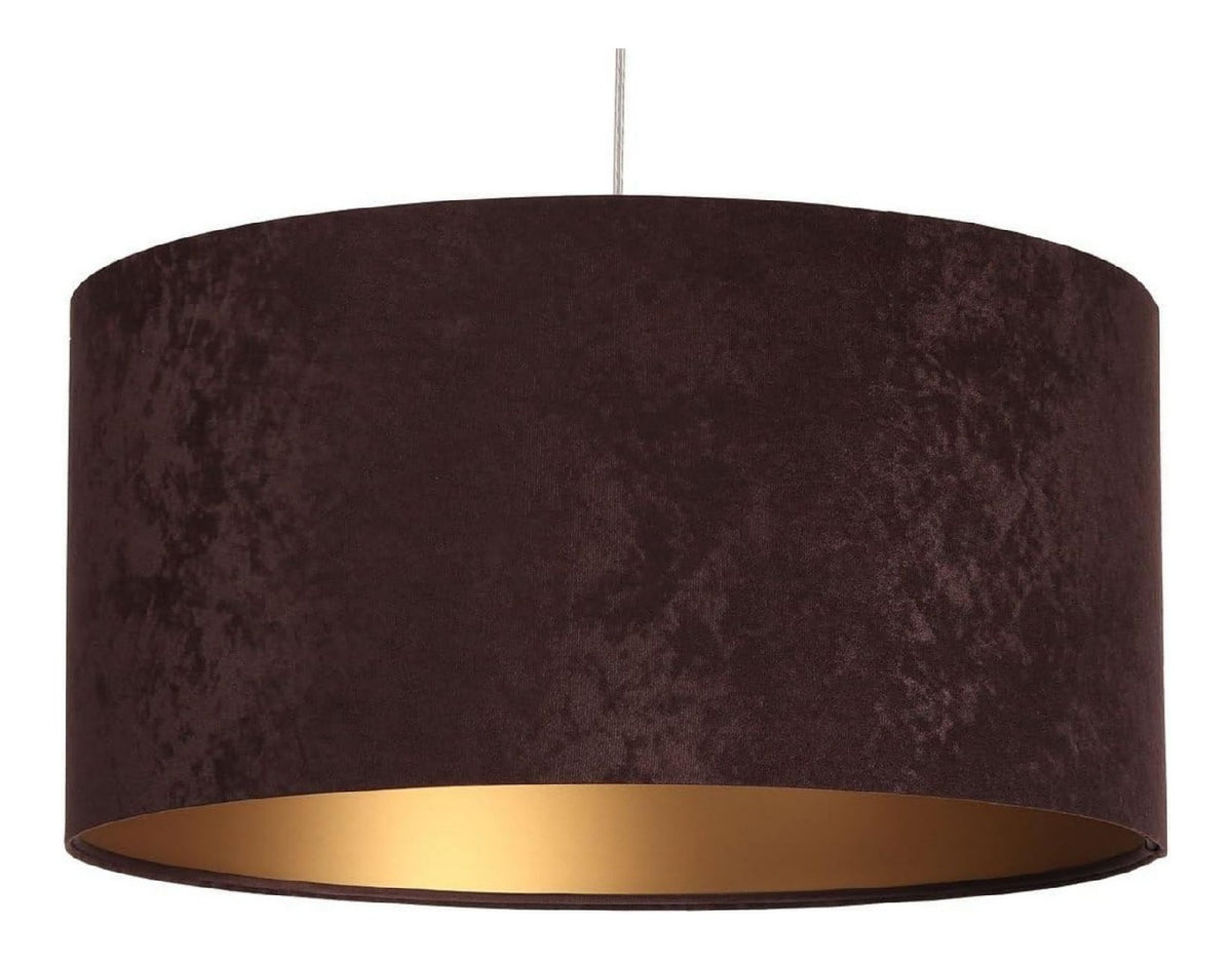Solution lumineuse Dore et Marron au dessin sobre en format suspension 60 W IP20