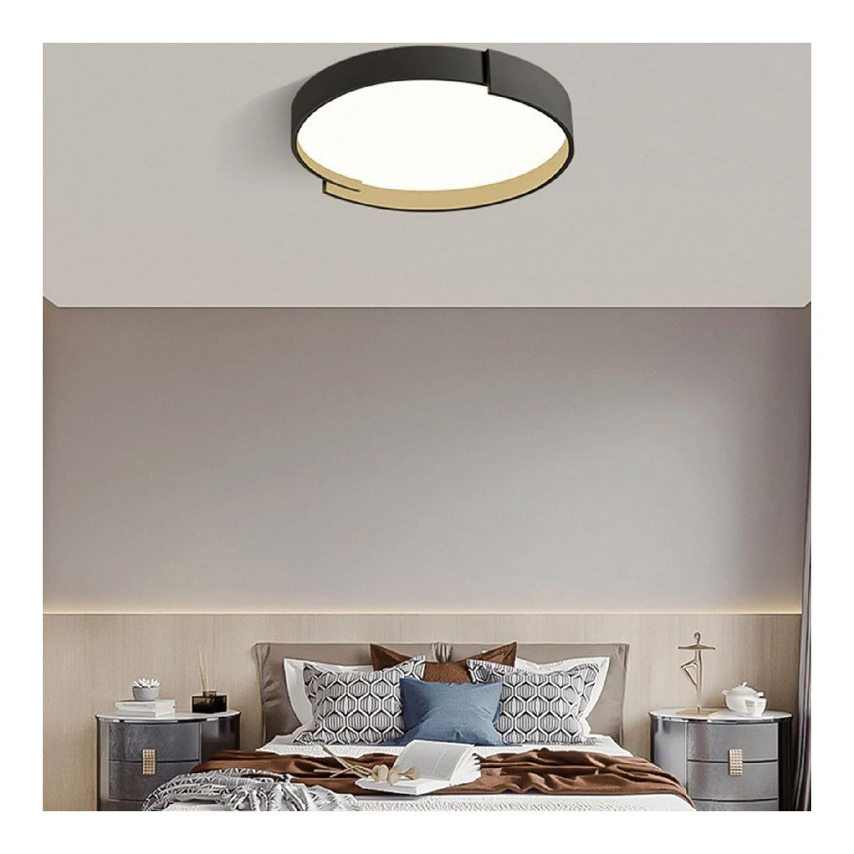 Plafonnier Noir et Blanc au style moderne avec conception fonctionnelle 36W 3000K