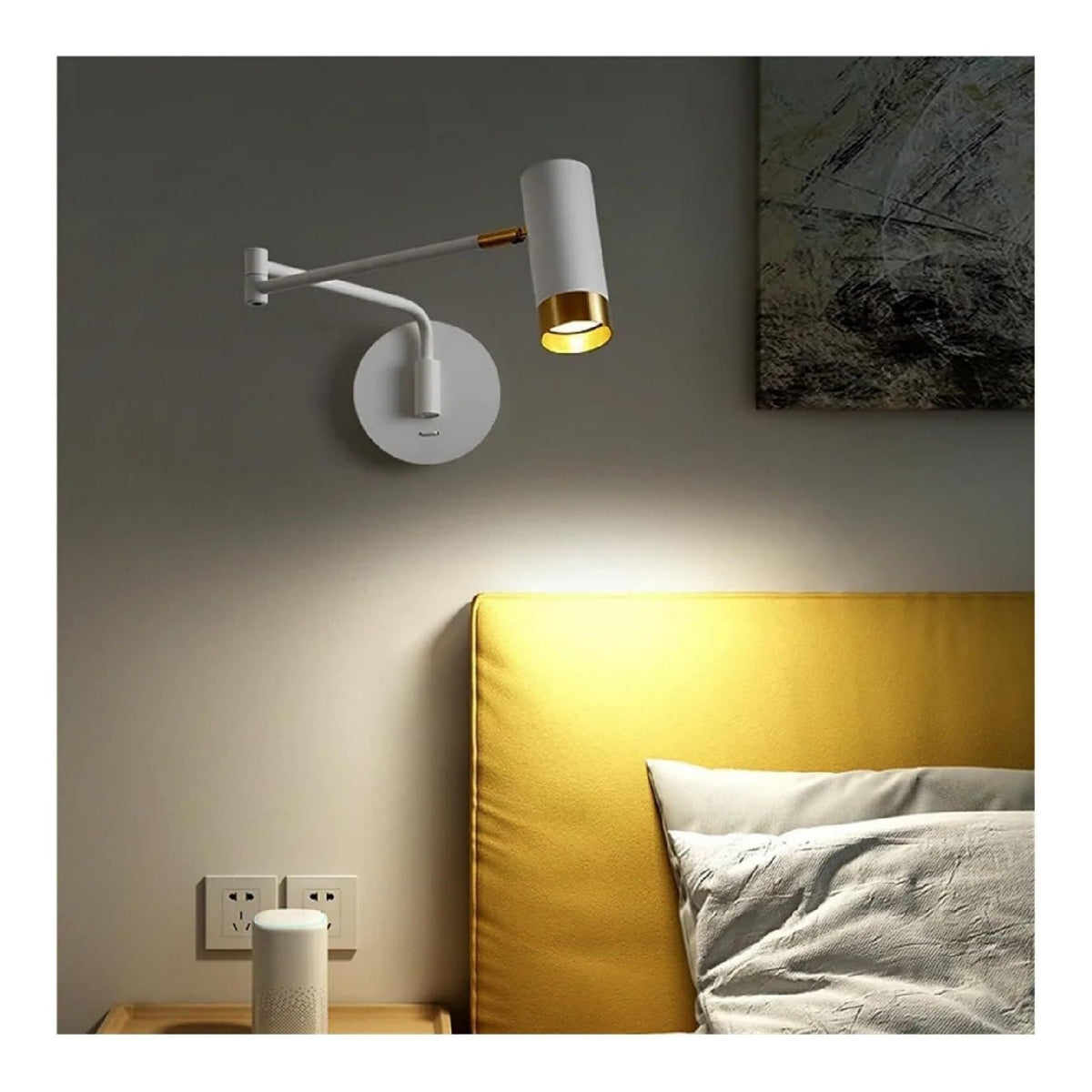 Luminaire Noir et Blanc a silhouette graphique de type applique murale 49-8808
