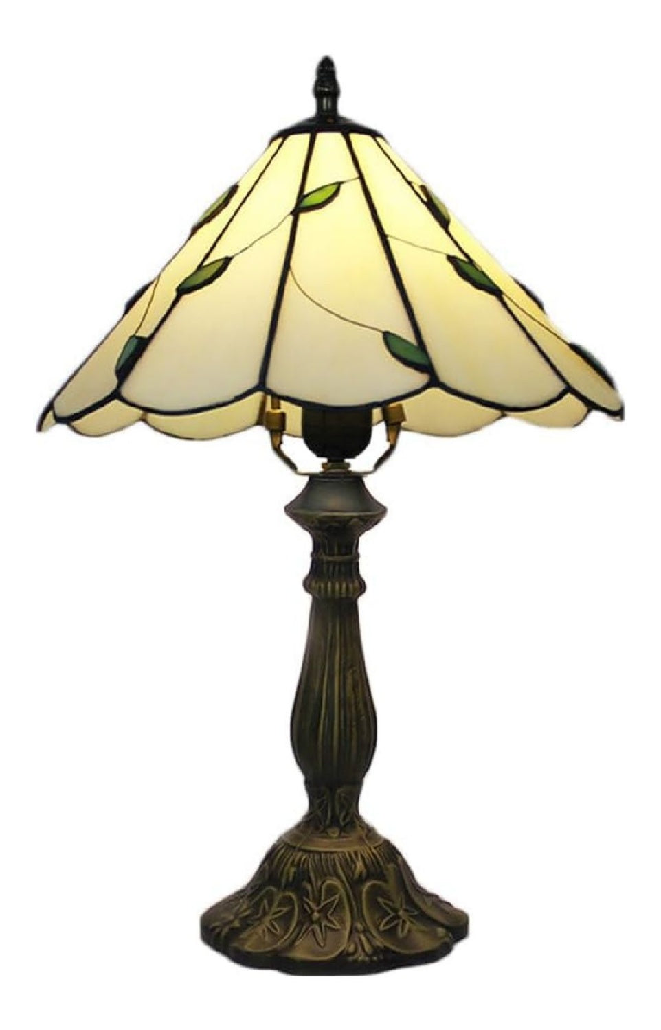 Luminaire Ambre a silhouette graphique de type lampe de table 60 W E27