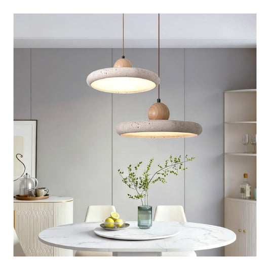 Eclairage Ambre et Vert contemporain en version suspension