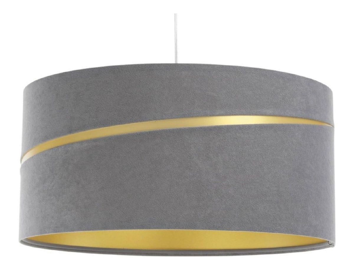 Eclairage Dore et Gris contemporain en version suspension 60 W IP20