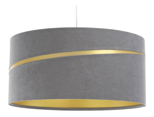 Eclairage Dore et Gris contemporain en version suspension 60 W IP20