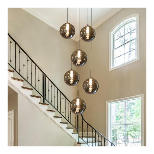Suspension Blanc et Gris au style moderne avec conception fonctionnelle