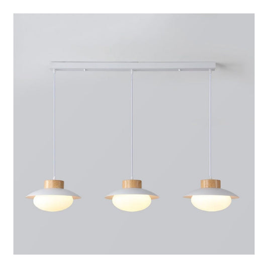 Eclairage Blanc et Beige contemporain en version suspension