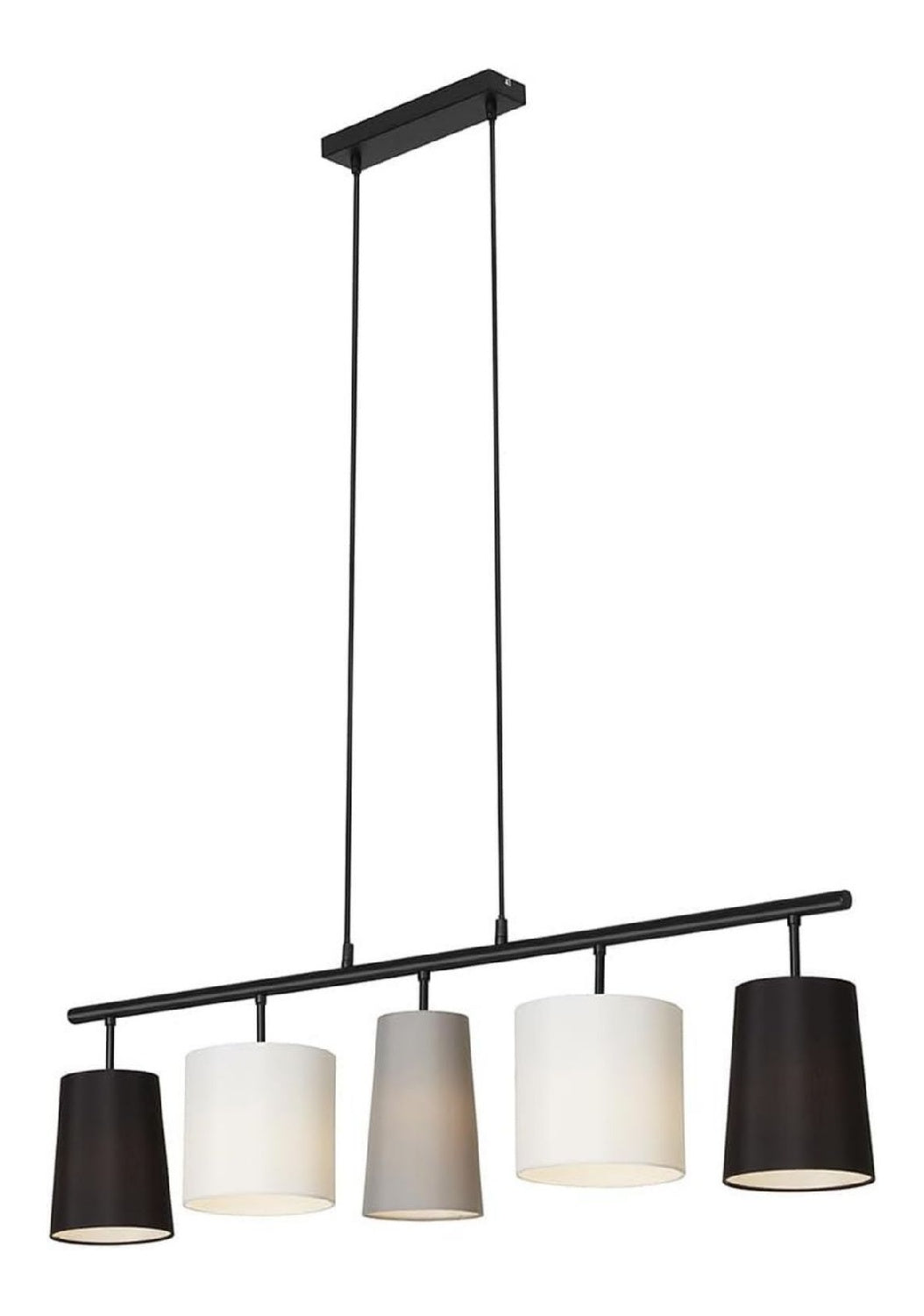 Suspension decoratif Noir et Blanc avec diffusion lumineuse harmonieuse 40W E14